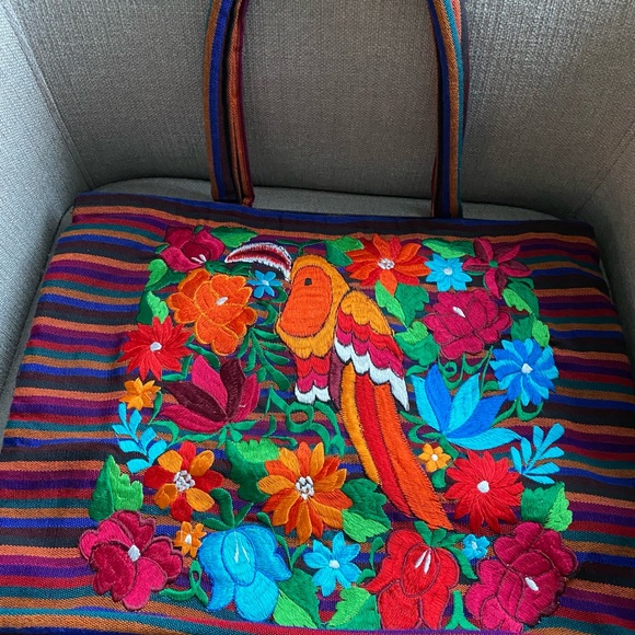Handbags - Large Floral Tote Beach Bag